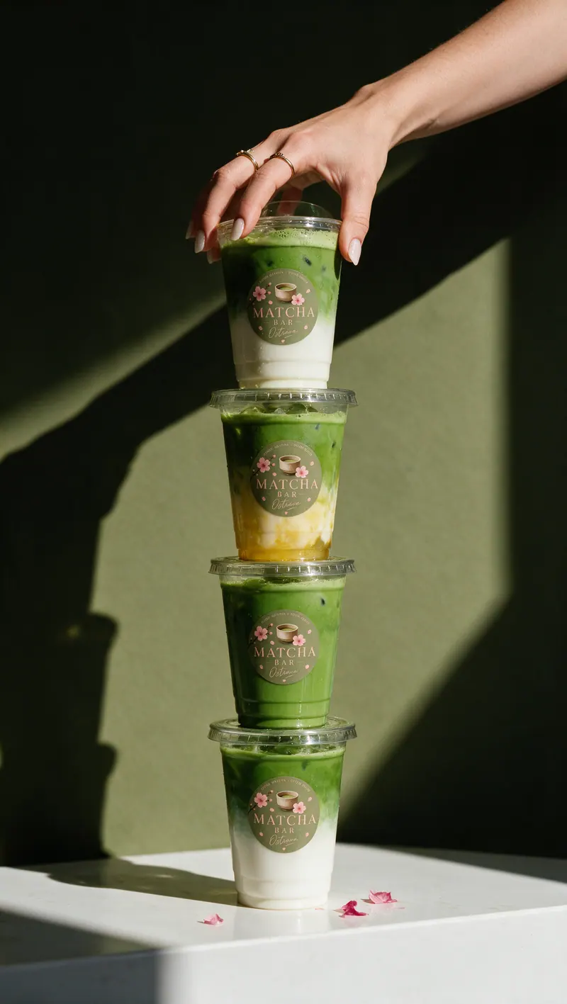Matcha bar Ostrava: produktový vizuál