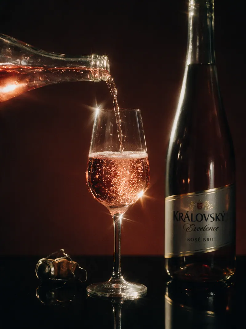 Královský sekt Excelence: produktová fotografie