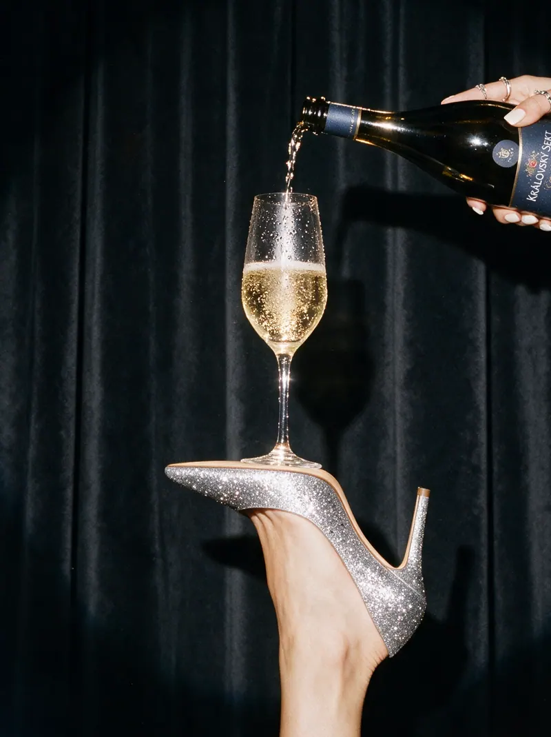 Královský sekt Excelence: produktová fotografie