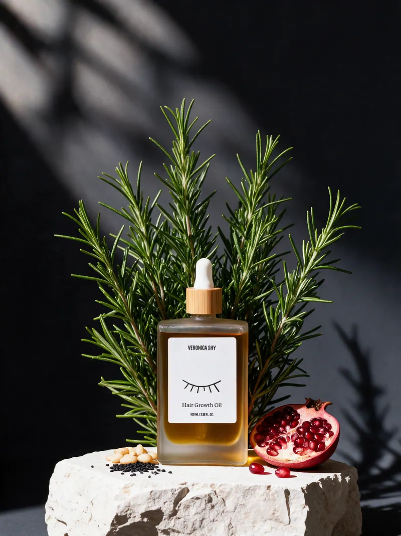 VERONICA SHY, Hair Growth Oil: produktový vizuál