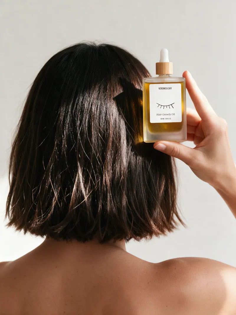 VERONICA SHY, Hair Growth Oil: produktový vizuál